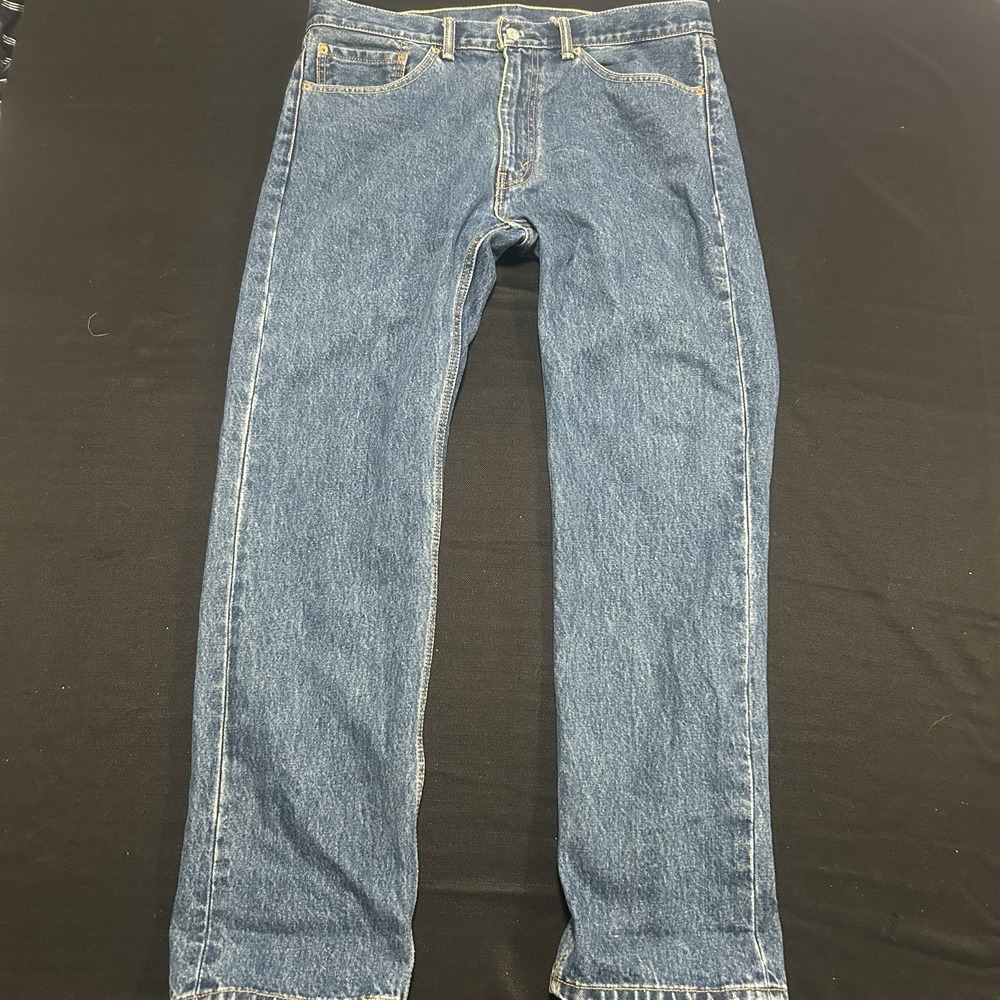 Levi's 505 Men's Straight Leg Jeans Classic Fit size 36 x 32 Blue Denim